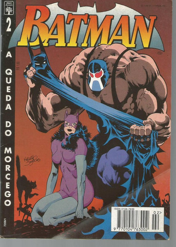 Batman N° 02 - 4ª Serie - A Queda Do Morcego - 84 Páginas Em Português - Editora Abril - Formato 13 X 19 - Capa Mole - Bonellihq 2 Cx443 H18