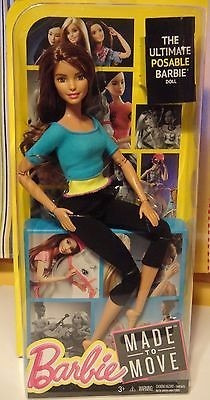 Boneca Barbie Made To Move Morena Teresa  Feita Para Mexer