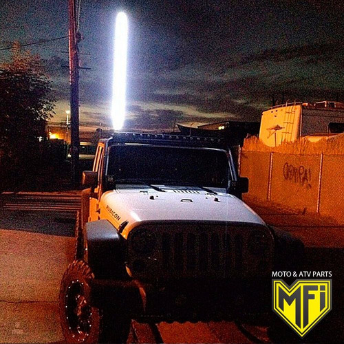 Antena Led Jeep Wrangler Camionetas 120 Cm Blanca Mfi | Envío gratis