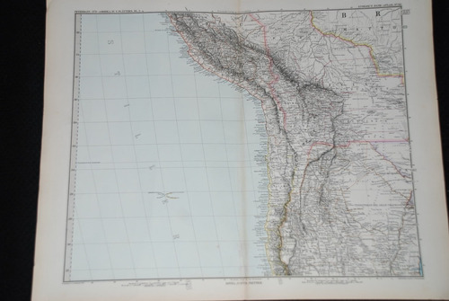 Mapa Antiguo Chile 1881 Epoca Guerra Del Pacifico