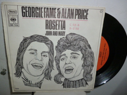 Georgie Fame And Alan Price Rosetta  Simple Holandes C/tapa