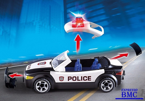 Carro De Polícia Com 30 Peças Original Playmobil 5614 30 Patrulha Policial
