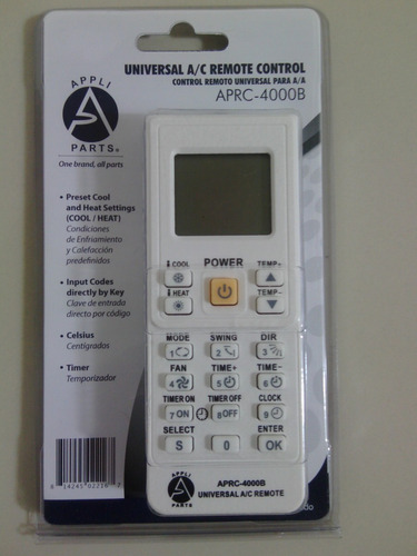 Control Remoto Universal Aires 4000 Frecuencias