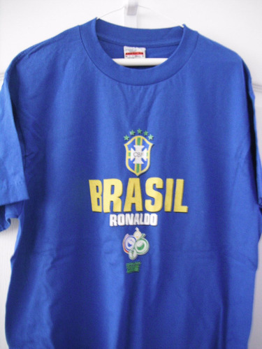 Brasil Franela Camiseta Talla  X L - L  Hombre Fútbol Nueva