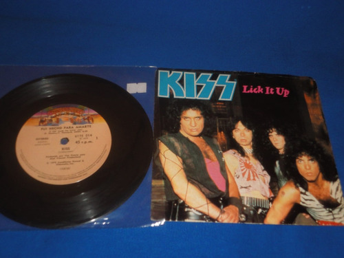 Kiss - Lick It Up Y Fui Hecho Para Amarte(vinilo)simples