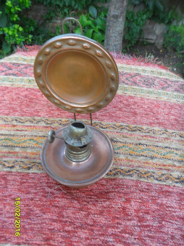 Antiguo ? Mechero Mecherito Farolito Lampara Cobre A Reparar (Usado)