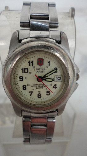 Reloj Dama Suizo Swiss Army. Acero, Esf. Luminiscente C/cal.