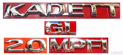 Emblemas Kadett Gl 2.0 Mpfi - 1996 À 1999 - Modelo Original