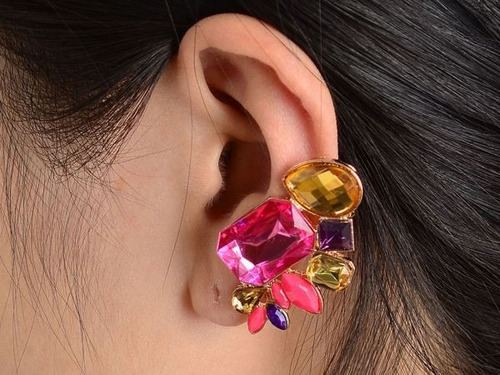 Imagem 3 de 6 de Brinco Ear Cuff De Pressão Importado Pronta Entrega Brasil