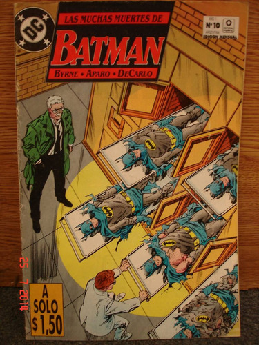 Batman Las Muchas Muertes De Byrne Aparo Comic Año 1 N° 10