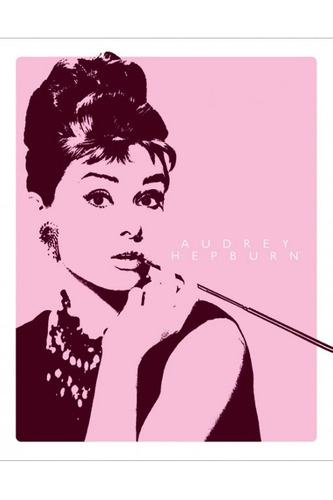 Poster De Audrey Hepburn - Cigarello - 50 X 40 Cm 