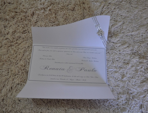 Imagem 3 de 3 de Convite Casamento Barato 10 Unds.