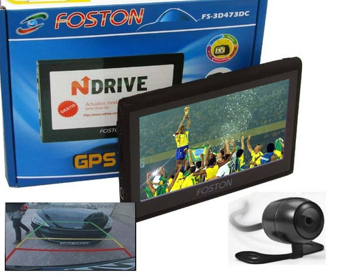 Gps Foston Fs-3d473dc 4.3  Com Camera De Ré E Tv Digital