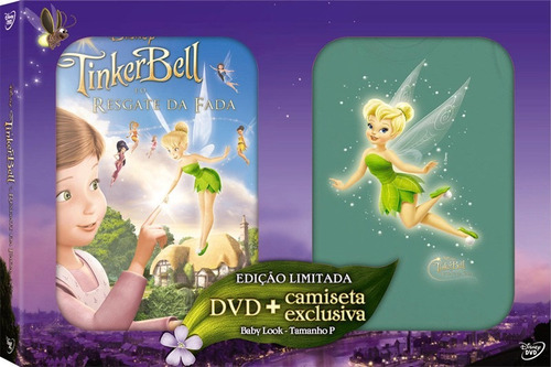 Tinker Bell E O Resgate Da Fada - Dvd + Camiseta