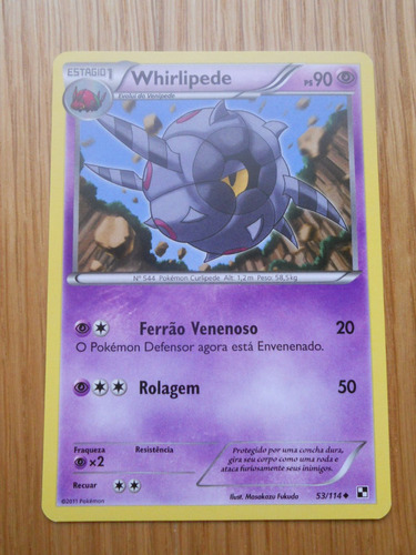 Pokémon Card Game - Black & White Whirlipede 53/114