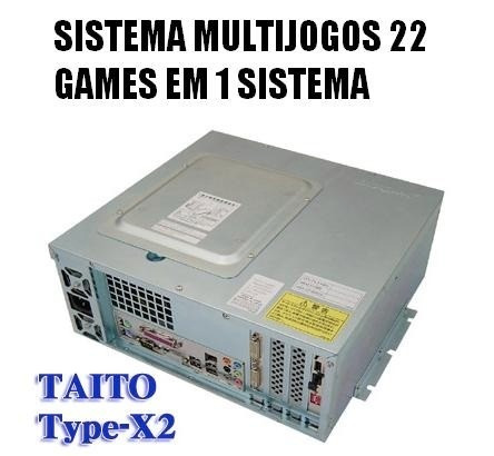 Sistema Taito Type X2 Completo 22 Jogos