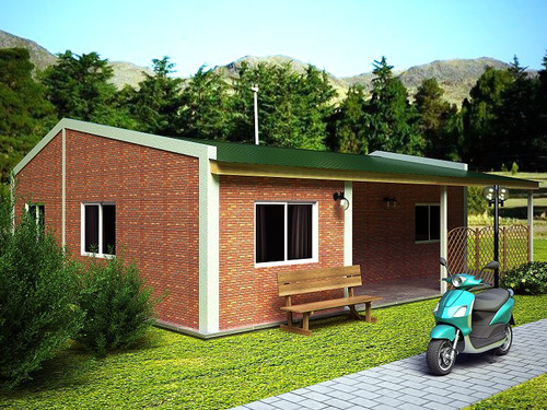 Casa Ladrillo Construcción Rápida Material Prefabricada