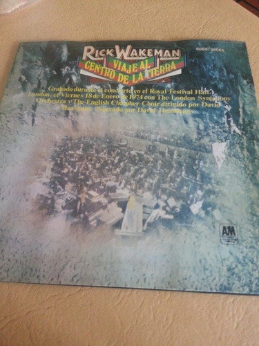 Vinilo Rick Wakemann Viaje Al Centro De La Tierra