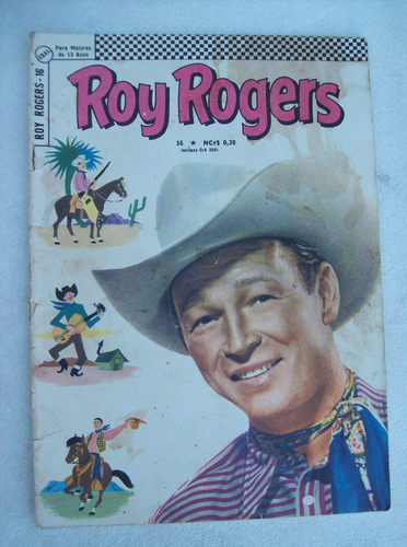 Hq: Roy Rogers Nº 16 - 2ª Série - Ebal - Abril De 1967