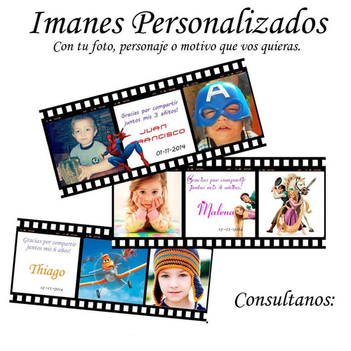 Imanes Personalizados, Souvenirs, Cumpleaños Fotos Bodas