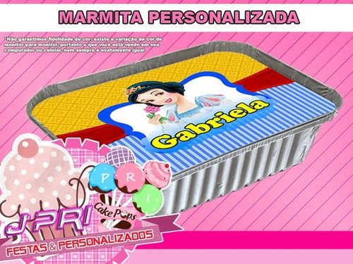 Marmitinha Personalizada - Branca De Neve - 10 Und.