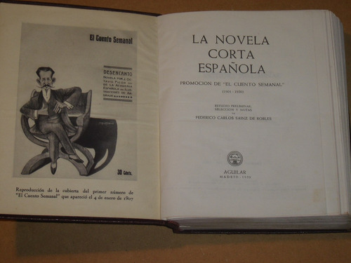 La Novela Corta Española, Ediciones Aguilar,madrid 1959