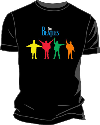 Remera Estampada Ploteada The Beatles Mujer