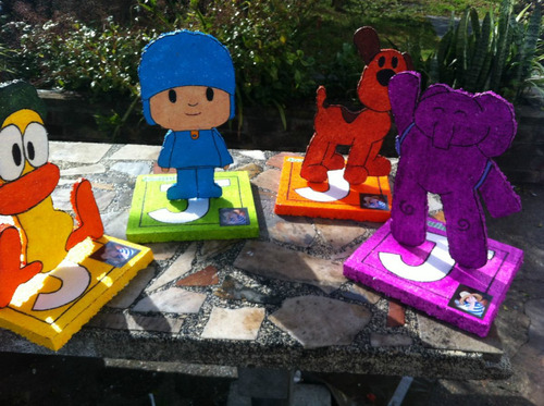 Centros De Mesa Pocoyo Cotillon Cumpleaños