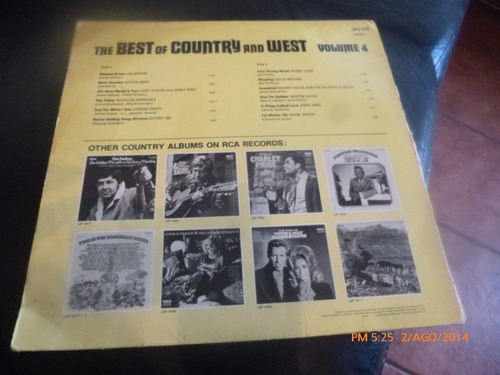 Vinilo Lp The Best Of Country And West Volumen 4 (xx350 (Usado)