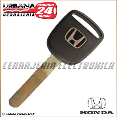 Llave Codificada Con Chip Honda Civic Cerrajeria Urbana