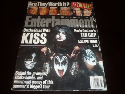 Entertainment Weekly Magazine On The Road With Kiss Ozzyperu
