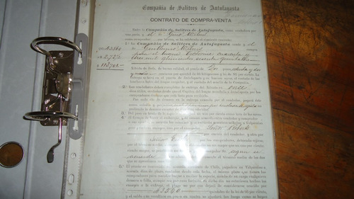 Boletas Y Documentos De Salitreras 1910 1960 Antofagasta