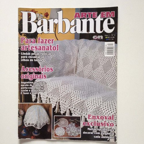 Revista Arte Em Barbante Colchas Porta-copos Sacola Bb356