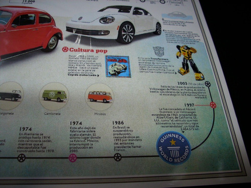 Volkswagen Escarabajo Historia Lamina De Época