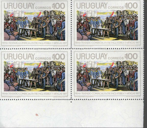 F- Uruguay 1975 - Tratado 1817- Cuadro Mnh