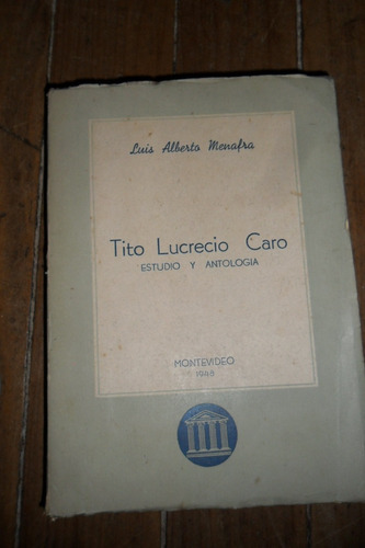 Tito Lucrecio, Critica , Estudio Antologia Usado