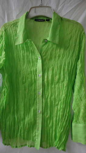 Hermosa Camisa Made In Usa Fluor Color Talle L