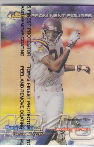 1999 Topps Finest Prominent Figures Randy Moss Viks /1848