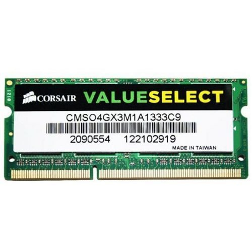 Memoria RAM Value Select color negro 4GB 1 Corsair CMSO4GX3M1A1333C9
