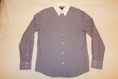 Camisa Hym Mangas Largas De Vestir Talle L 16y1/2 41-42 Raya