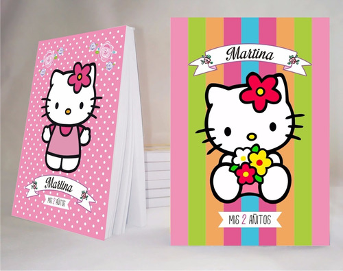 Hello Kitty Anotador Personalizado X 40 10x14c/lapiz!!!