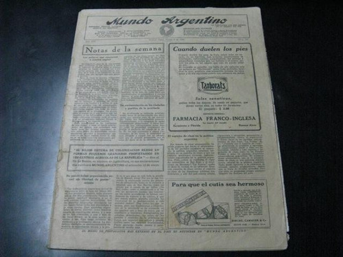 Mercurio Peruano: Periodico Mundo Argentino 01-1926 L92