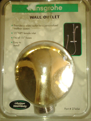 Wall Union 27454 P/regadera Telefono Hansgrohe Acab Dorado
