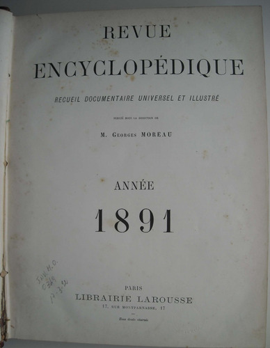 Revista Enciclopédica Ilustrada M. Georges Moreau. Larousse