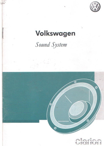 Manual Proprietario Som Vw Cd Player Sound System Clarion