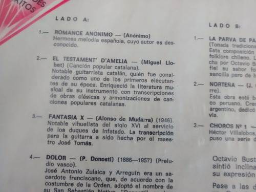 Vinilo Lp De Octavio Bustos - España Y America (u47