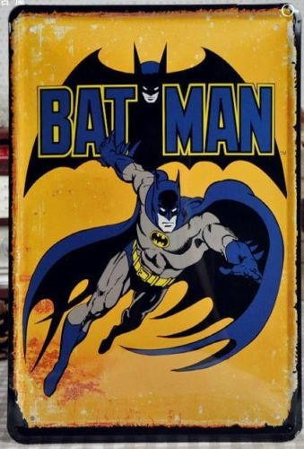 Batman Poster Metalico Retro - Coleccion Buen Precio