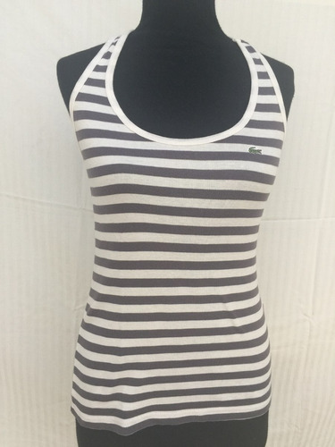 Musculosa Vintage Rayada Lacoste Talle S