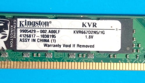 Memoria Ram Ddr2 Para Pc Kingston 1gb