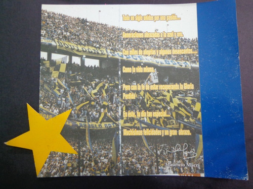 Hermosa Tarjeta Del Club Atlético Boca Juniors